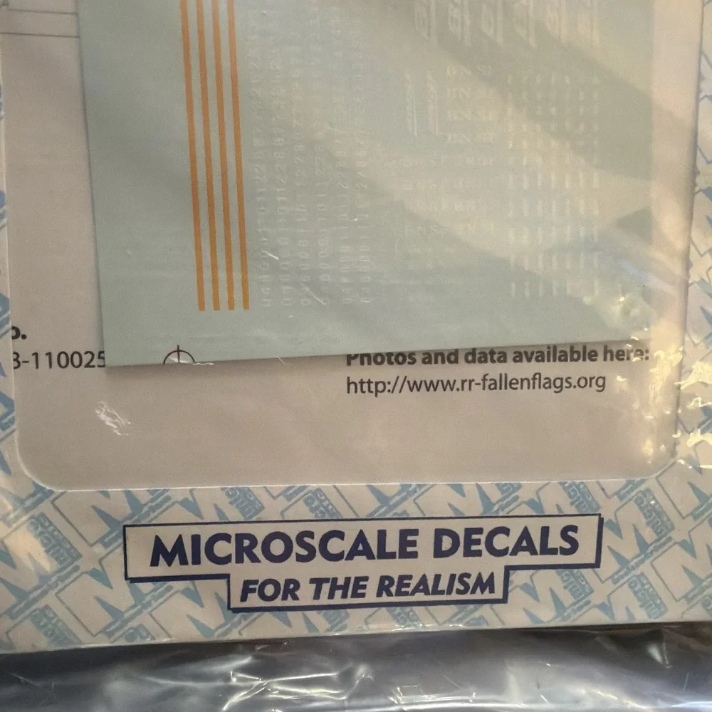 Microscale 60-1288 N BNSF Wedge Swoosh Logos Freight Car Numbers Stripes Decals